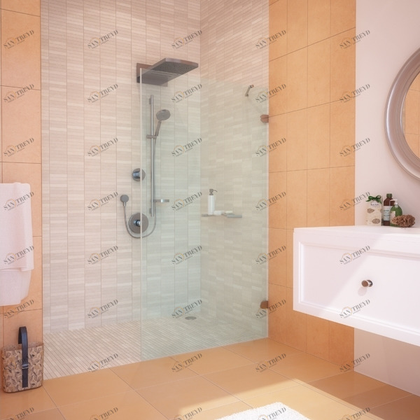 Душевая перегородка в нишу 130x190 GK-001N GUTEWETTER LUX DOOR 130X190GK001N