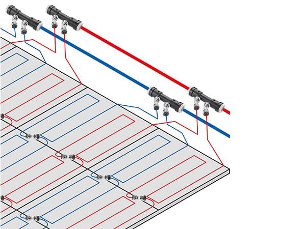Лучистая система отопления в металлических потолочных модулях EMMETI системы отопления и охлаждения на стене и потолке ARCH-00105125