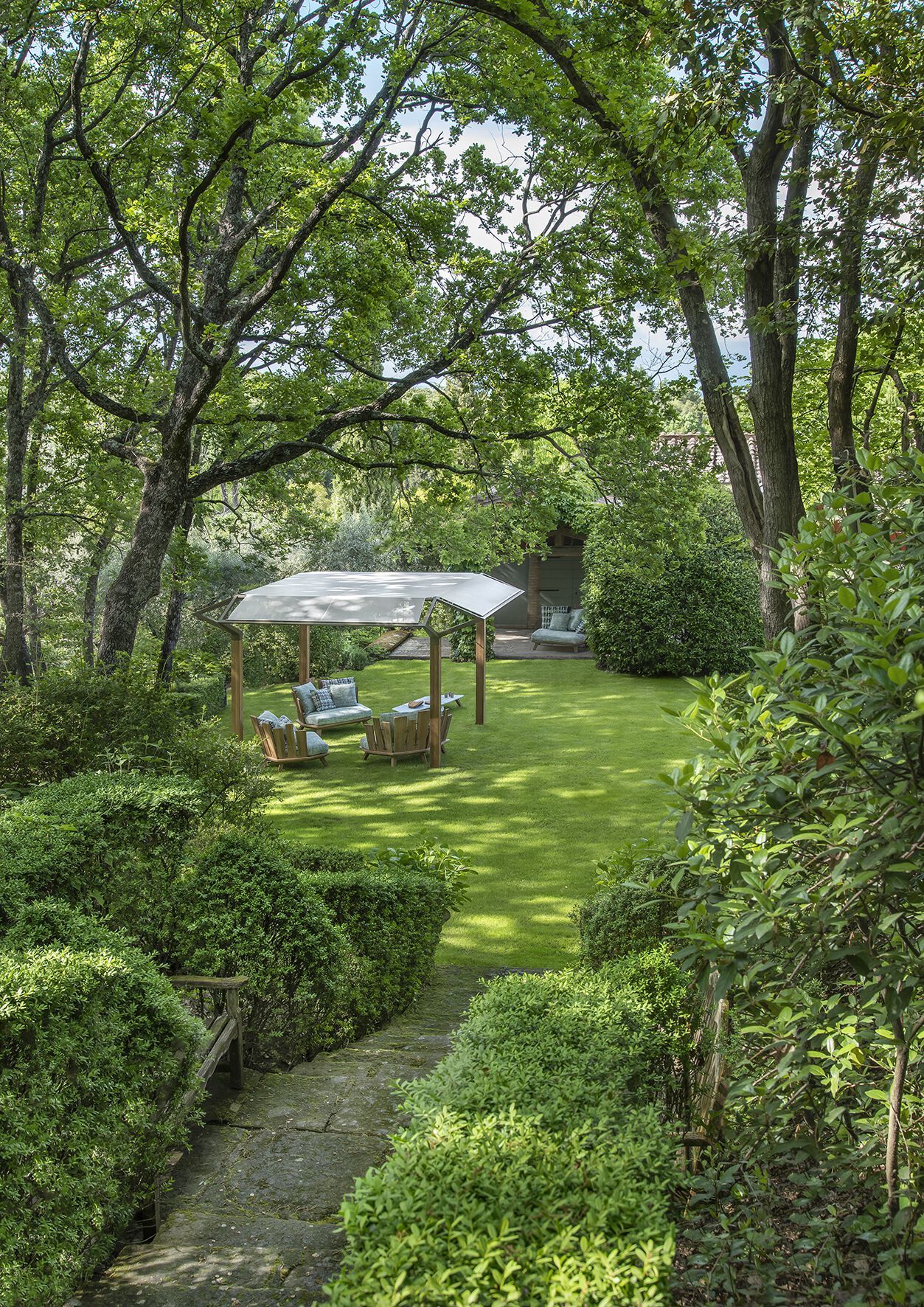 Отдельно стоящая беседка из тика Ethimo COSMO ARCH-00004669 - Вид №8