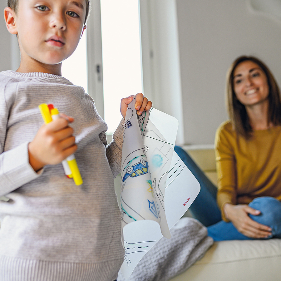 22609552 Набор из коврика-раскраски и 4 маркеров bimbi рождество Guzzini  - Вид №3