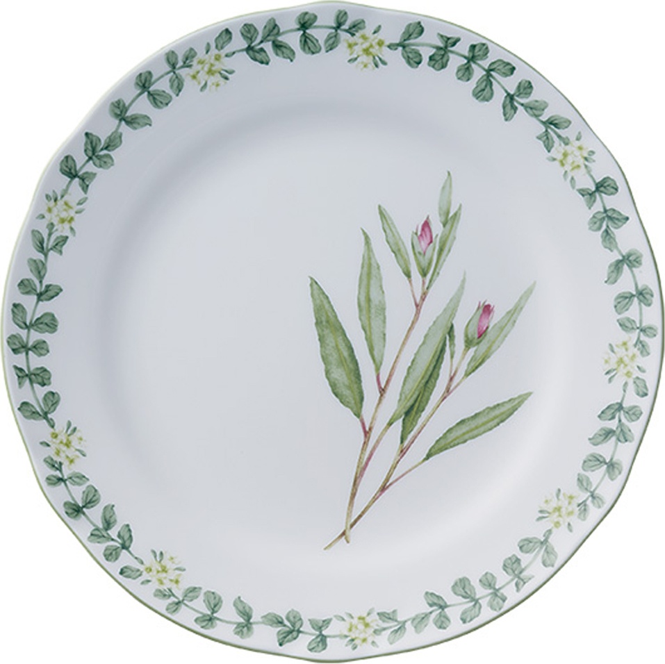10613842 Noritake Тарелка обеденная Noritake "Английские травы" 27,5см Фарфор костяной 