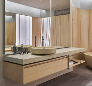 Круглый умывальник из смолы