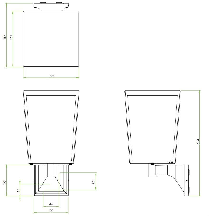 Astro Lighting Бра для наружного освещения из стали и стекла  1366001  - Вид №4
