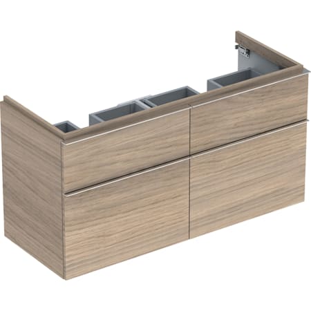 840520000 Шкафчик для двойной раковины Geberit iCon, с четырьмя выдвижными ящиками Geberit  - Вид №5