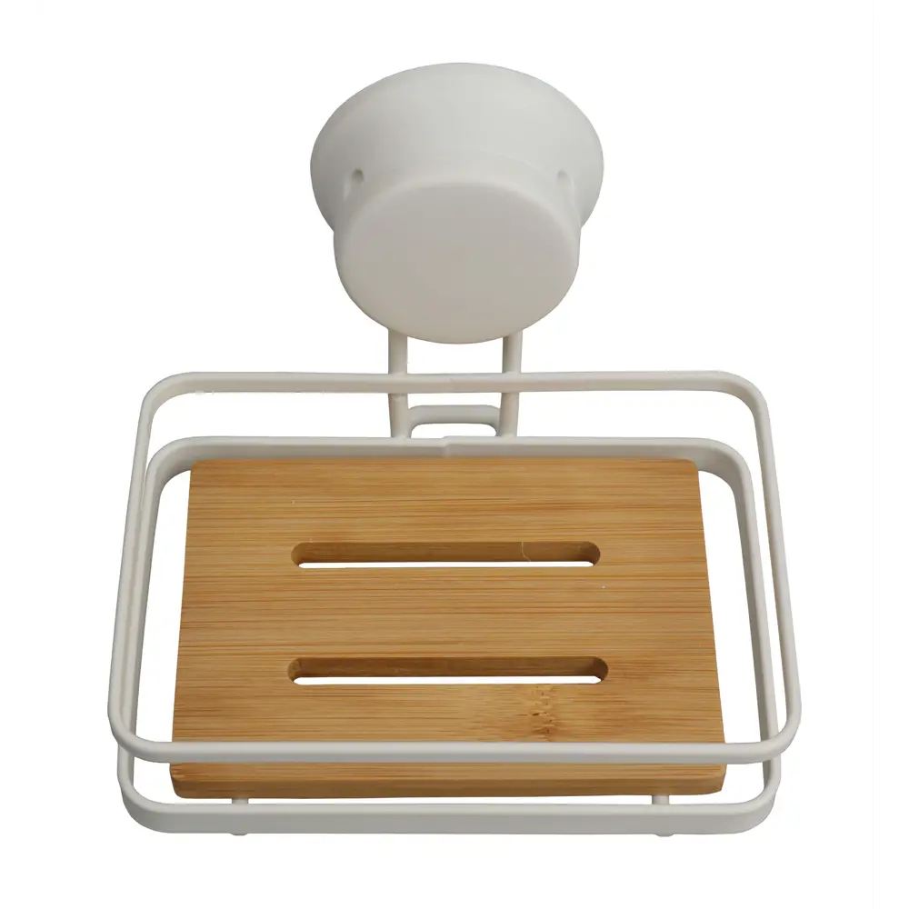 Мыльница Аквалиния металл цвет белый Белый на присоске STLM-2184201 - Вид №1