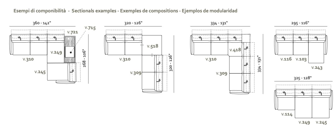 Угловой диван Max Divani MODULA ARCH-00080563 - Вид №10