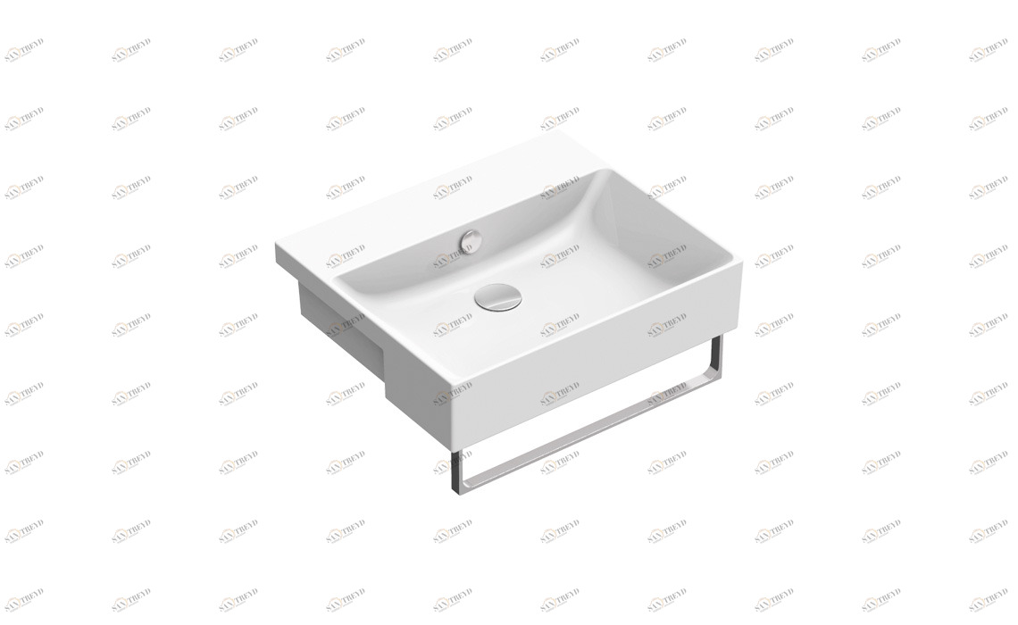 1LS55ZP00 Накладная раковина под столешницу  овальная CERAMICA CATALANO 