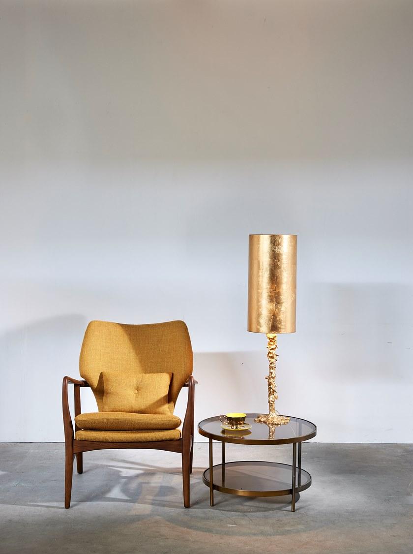 Pols Potten Низкий журнальный столик из стали и стекла  370-070-003  - Вид №3