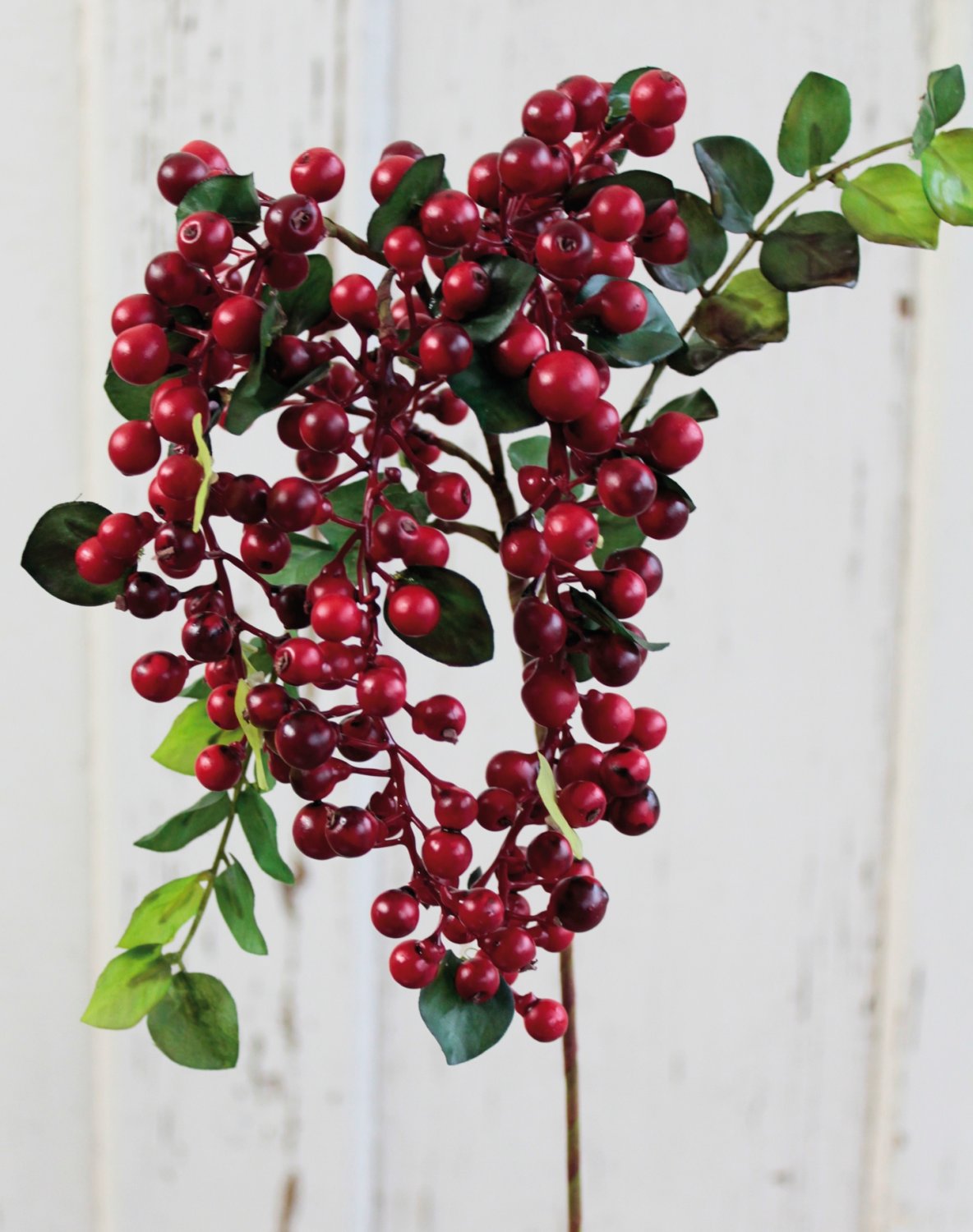 1585 444 a3 Стебель искусственной ягоды, 45 см, красный H-andreas  - Вид №2