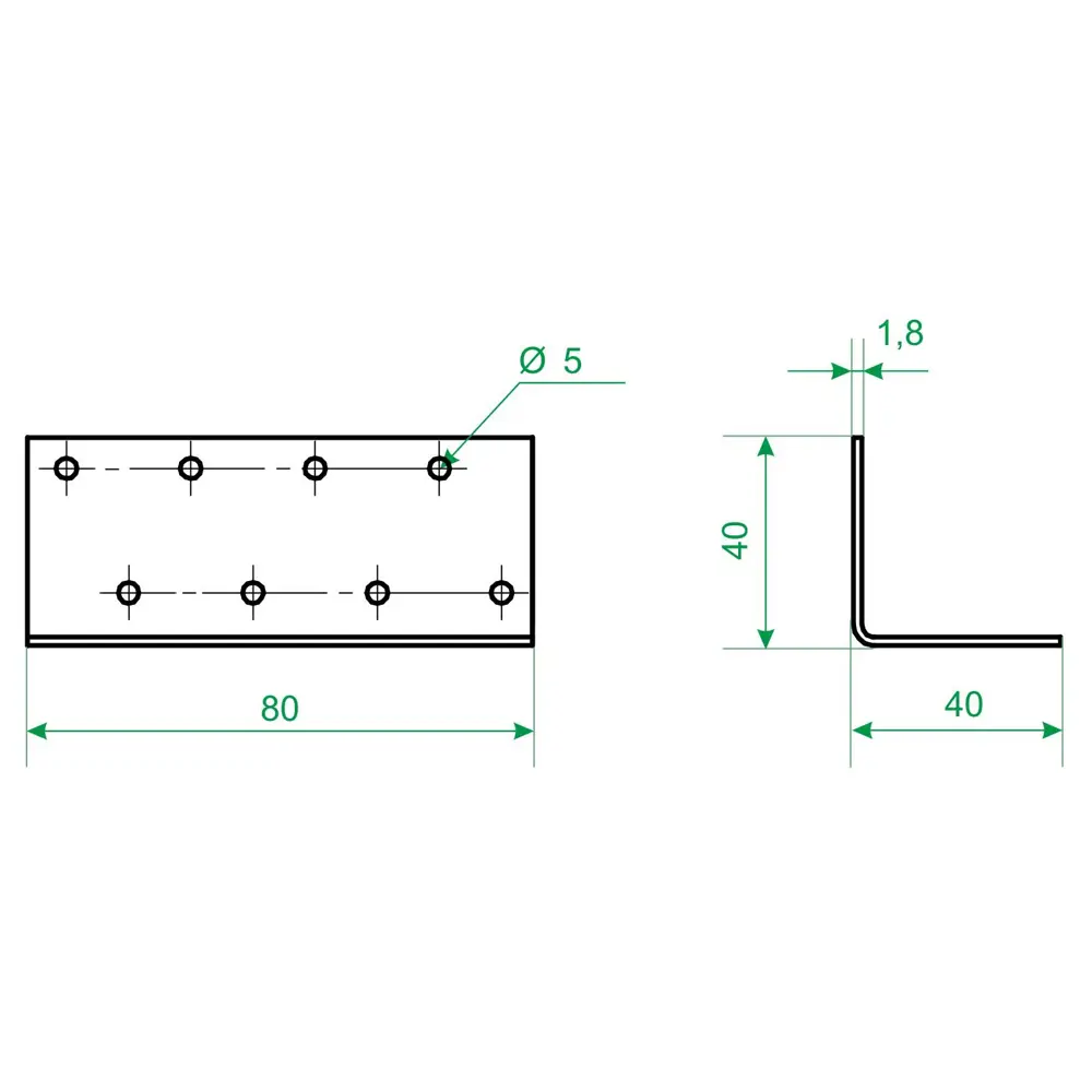 Крепежный уголок Santreyd 40×40×80 мм для надежных соединений 18750660 STLM-0012487 - Вид №3