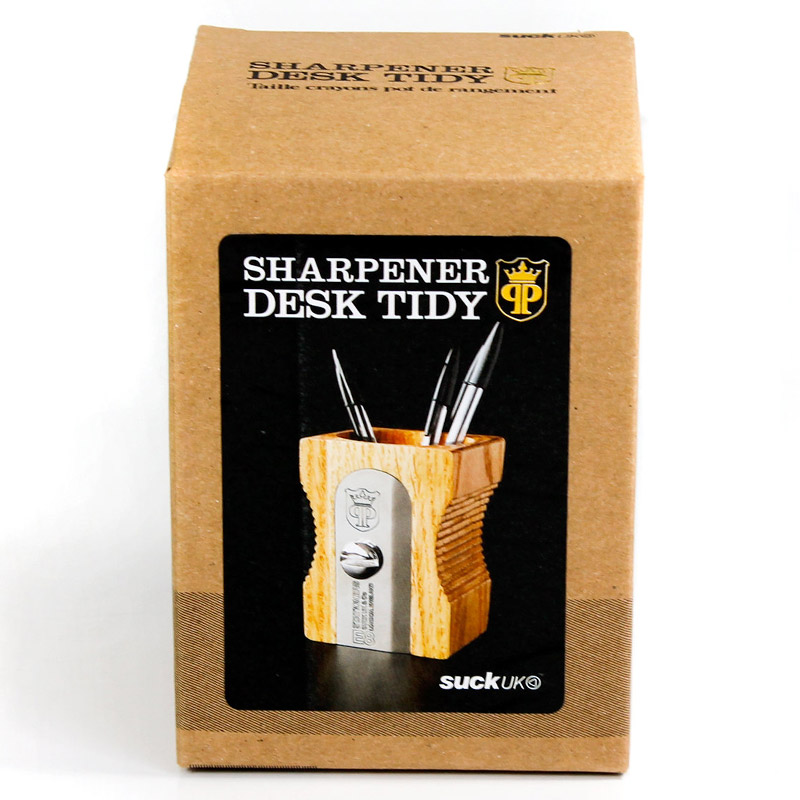 Органайзер для рабочего стола Sharpener бежевый SUCK UK SKPENCILPOT1 - Вид №6