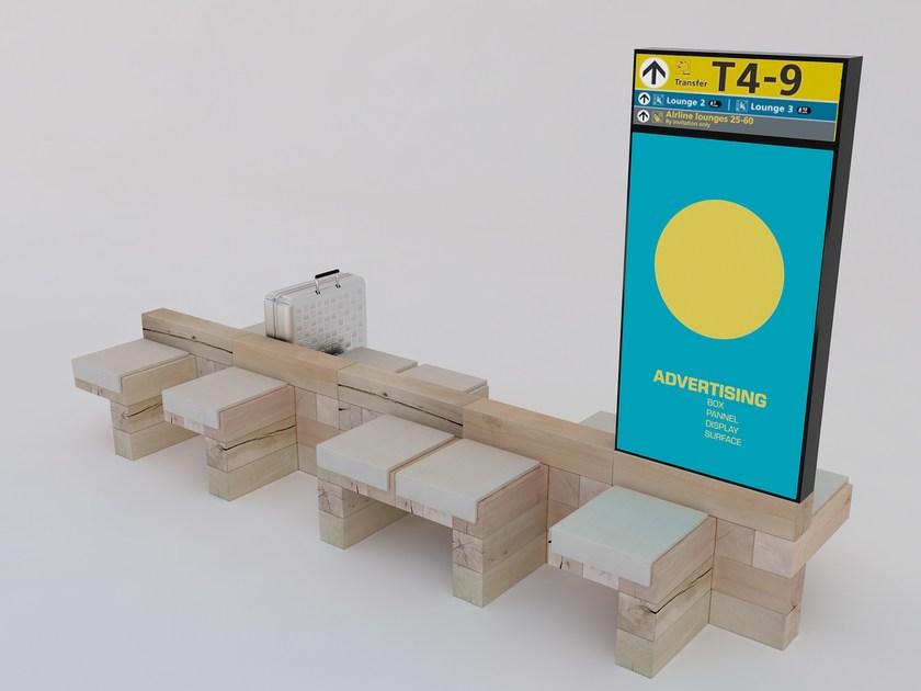 CRAFTWAND Скамейка для инфопункта из бука Craftwand® sun-id-1502575 - Вид №1