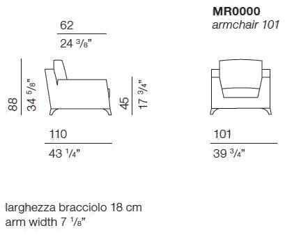 Bodema Кожаное кресло с подлокотниками Mr & mrs floyd Mr0000 - Вид №3