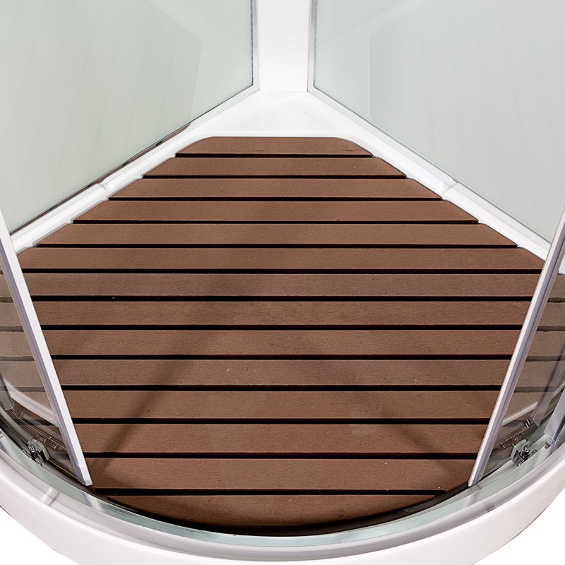 L 810 с гидромассажем BLACK Душевая кабина DETO Серия L А01 LED с кнопкой и гидромассажем - Вид №17