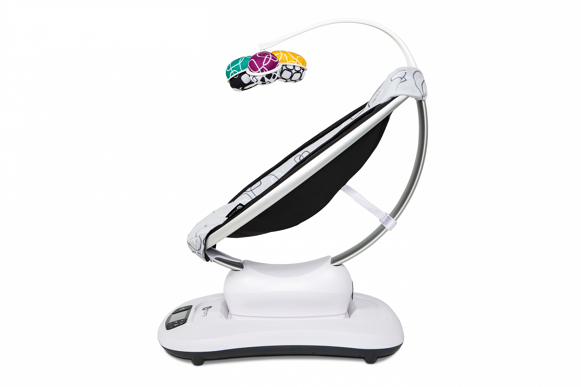 Кресло-качалка детское МамаРу 4.0 серый плюш 4MOMS  322509 Белый;серый Santreyd  - Вид №4