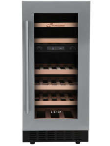 9951675 Встраиваемый винный шкаф Libhof CXD-28 серебристый