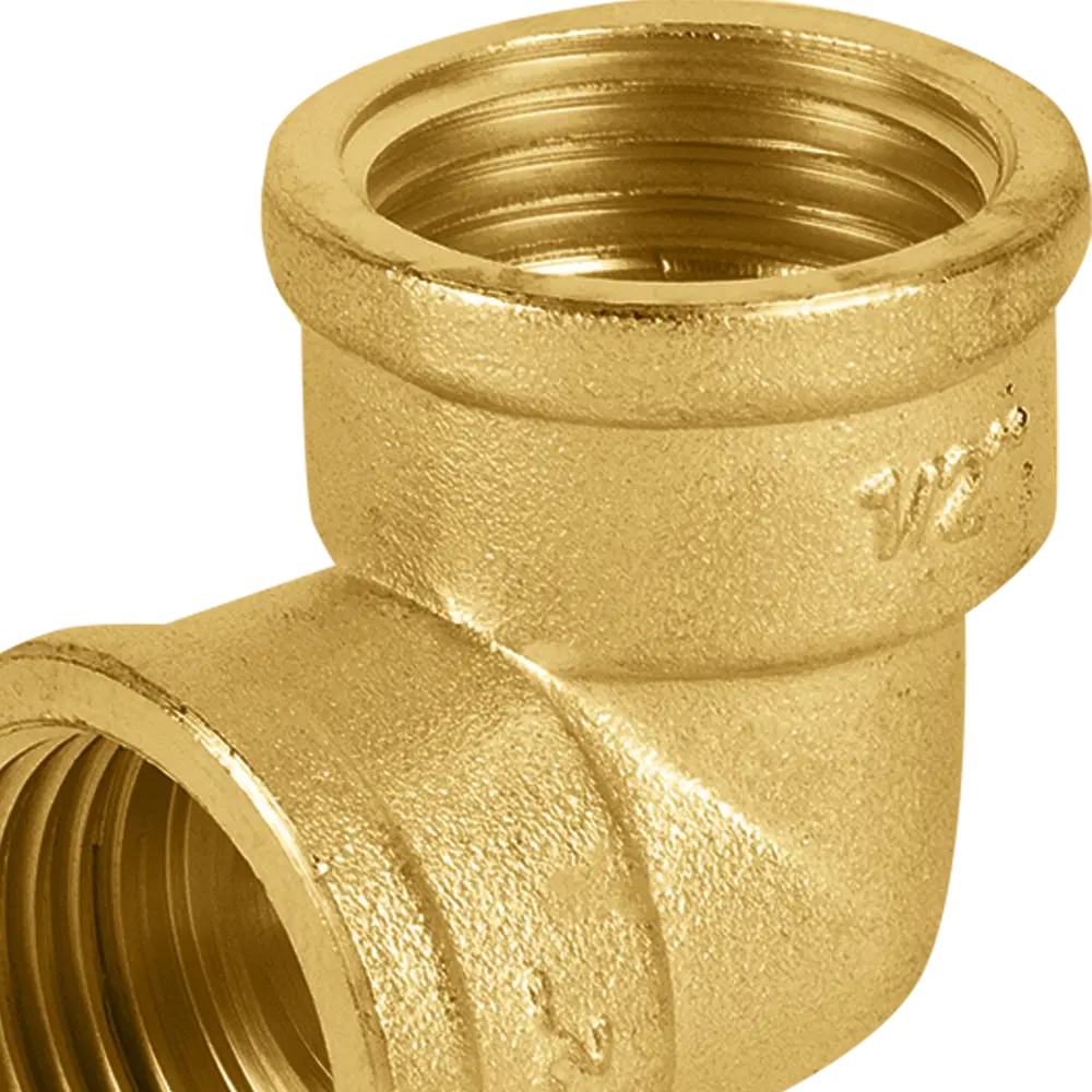 Угол AQUABEAM 90° латунный для систем водоснабжения 1/2" 82275353 STLM-1564431 - Вид №2