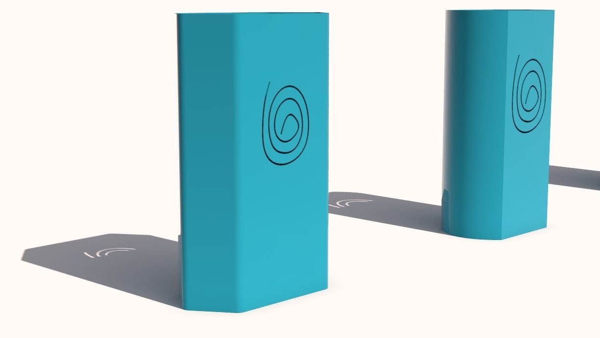 Наружные металлические стойки для мусора CITYSì IMPRONTA ARCH-00077515 - Вид №7