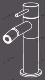 Radomonte Смеситель для биде, однорычажный, из нержавеющей стали Toki Tks4