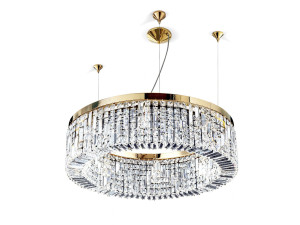 Подвесной светильник с кристаллами