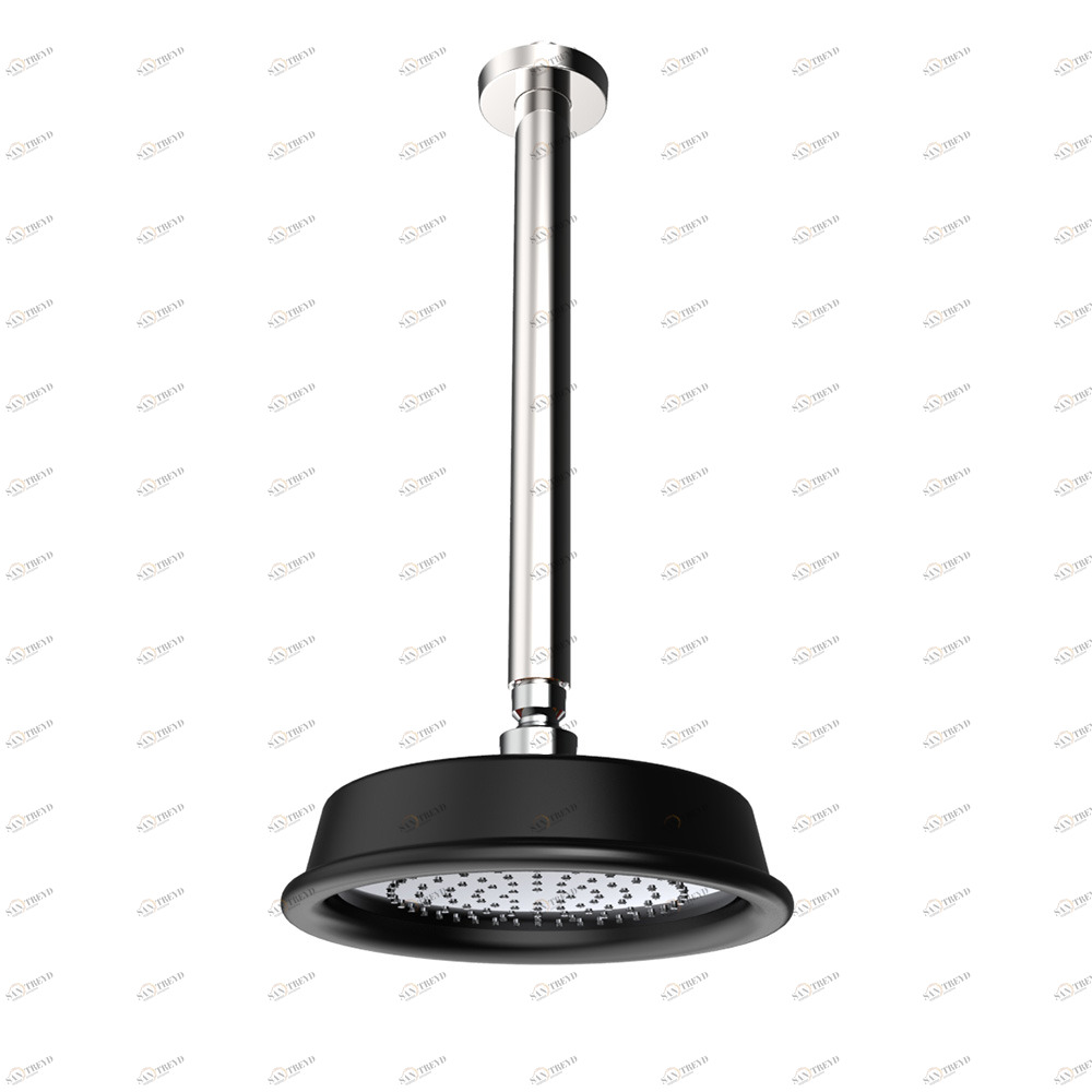 Graffio Круглая душевая лейка Ø 200 мм, с потолочным держателем 300 мм. CI805 