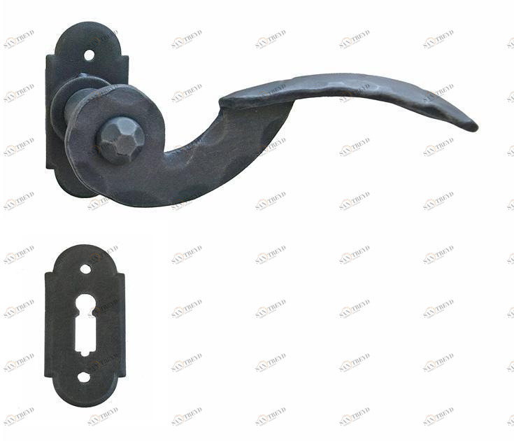 Galbusera Железная ручка в классическом стиле на розетке с замком  24 