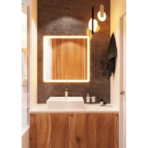 Зеркало для ванной Omega Glass Тип 4 SD604 с подсветкой 60x60 см квадратное