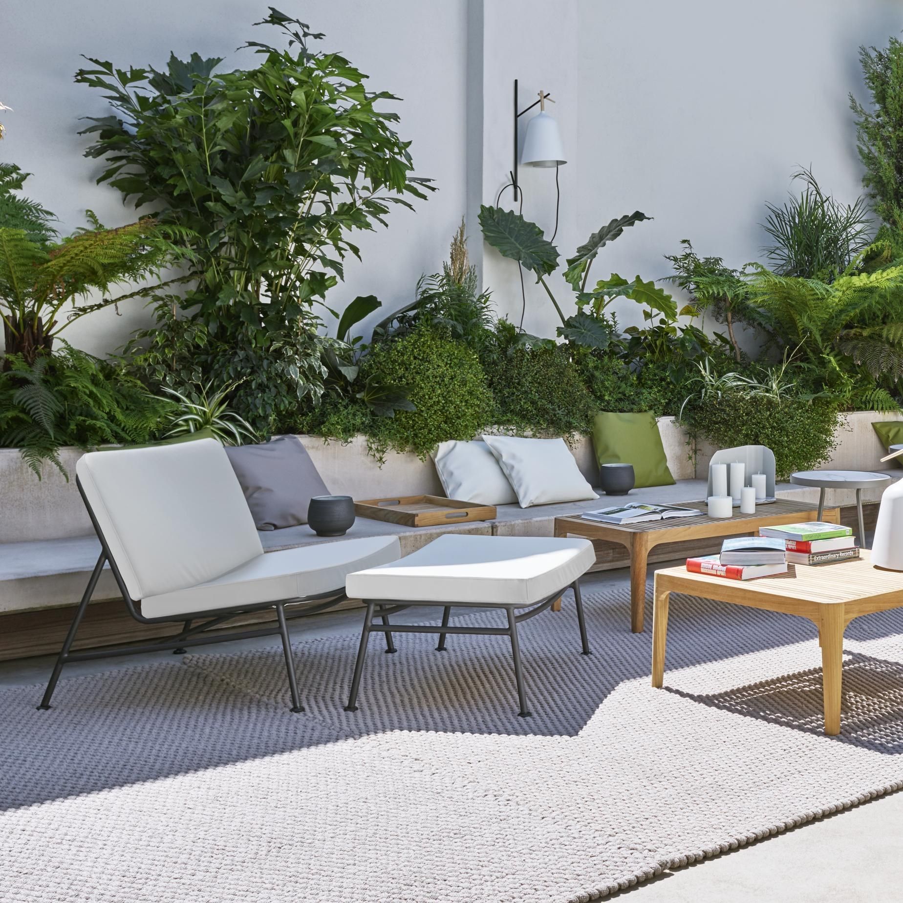 Ткань прямоугольная Садовая подставка для ног Ligne Roset Backpack 2 ARCH-00011983 - Вид №1