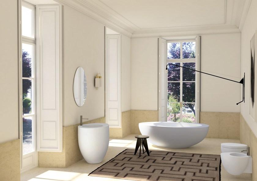 Напольная раковина стоящая овальная Ceramica Cielo Le Giare sun-id-1403606 - Вид №1