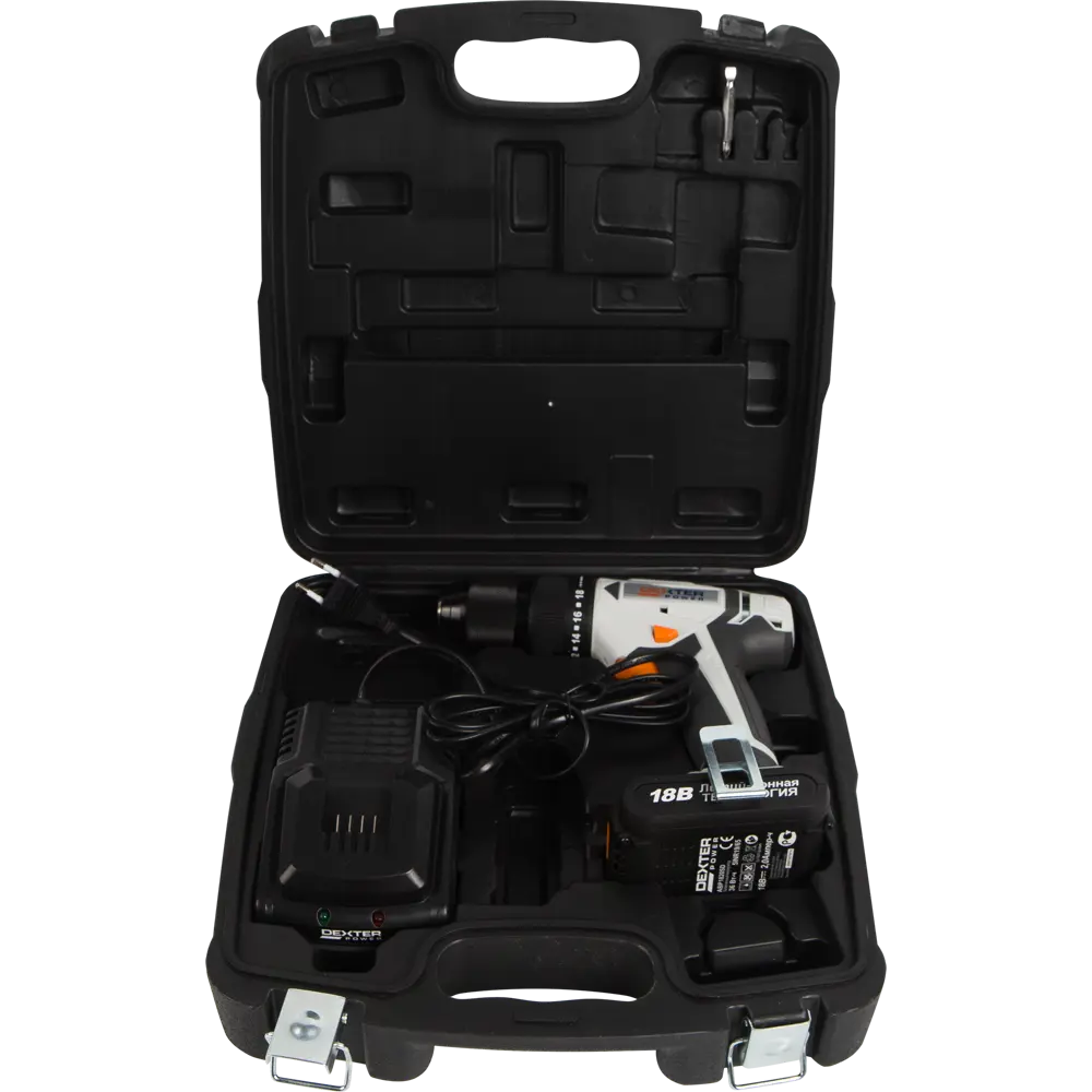 Дрель-шуруповерт ударная аккумуляторная Dexter Power CDI219LD.Q, 18 В Li-Ion 2 Ач 82047626 STLM-2120600  - Вид №5