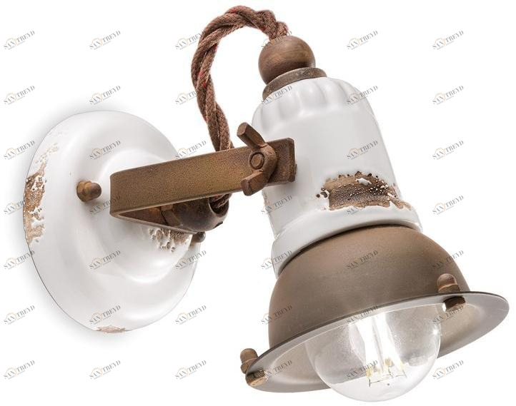 FERROLUCE Регулируемый круглый керамический настенный светильник Loft C1675 - c1675/1