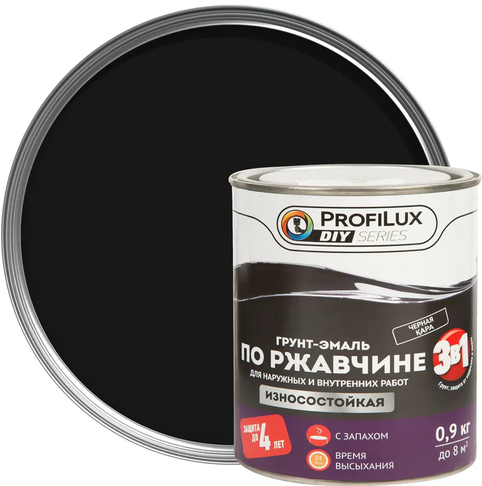 PROFILUX Грунт-эмаль 3 в 1 - защита металла от коррозии 11847557