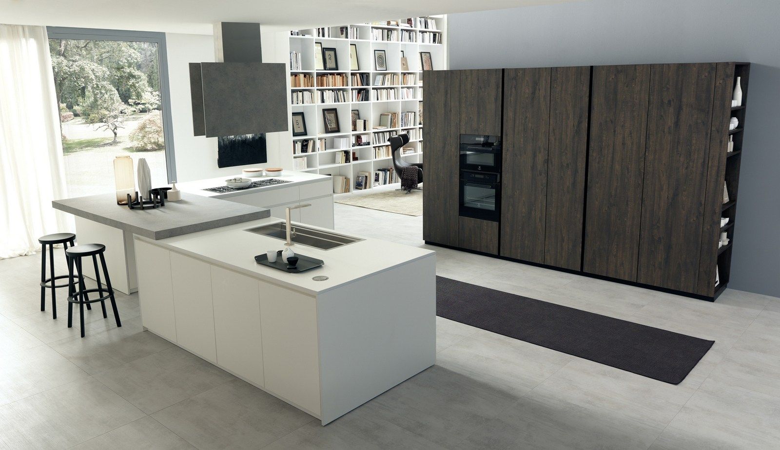 Ламинированная секционная кухня с островом Floritelli Cucine ARCH-00146929 - Вид №5