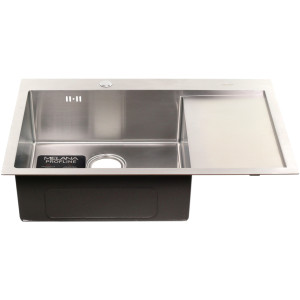 Мойка D7851H-L MELANA ProfLine 3,0/220 САТИН врезная прямоугольная левая D7851H-L