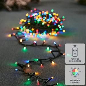 87547153 Гирлянда светодиодная нить электрическая 7.4 м разноцветный свет 8 режимов работы 370 STLM-1381421