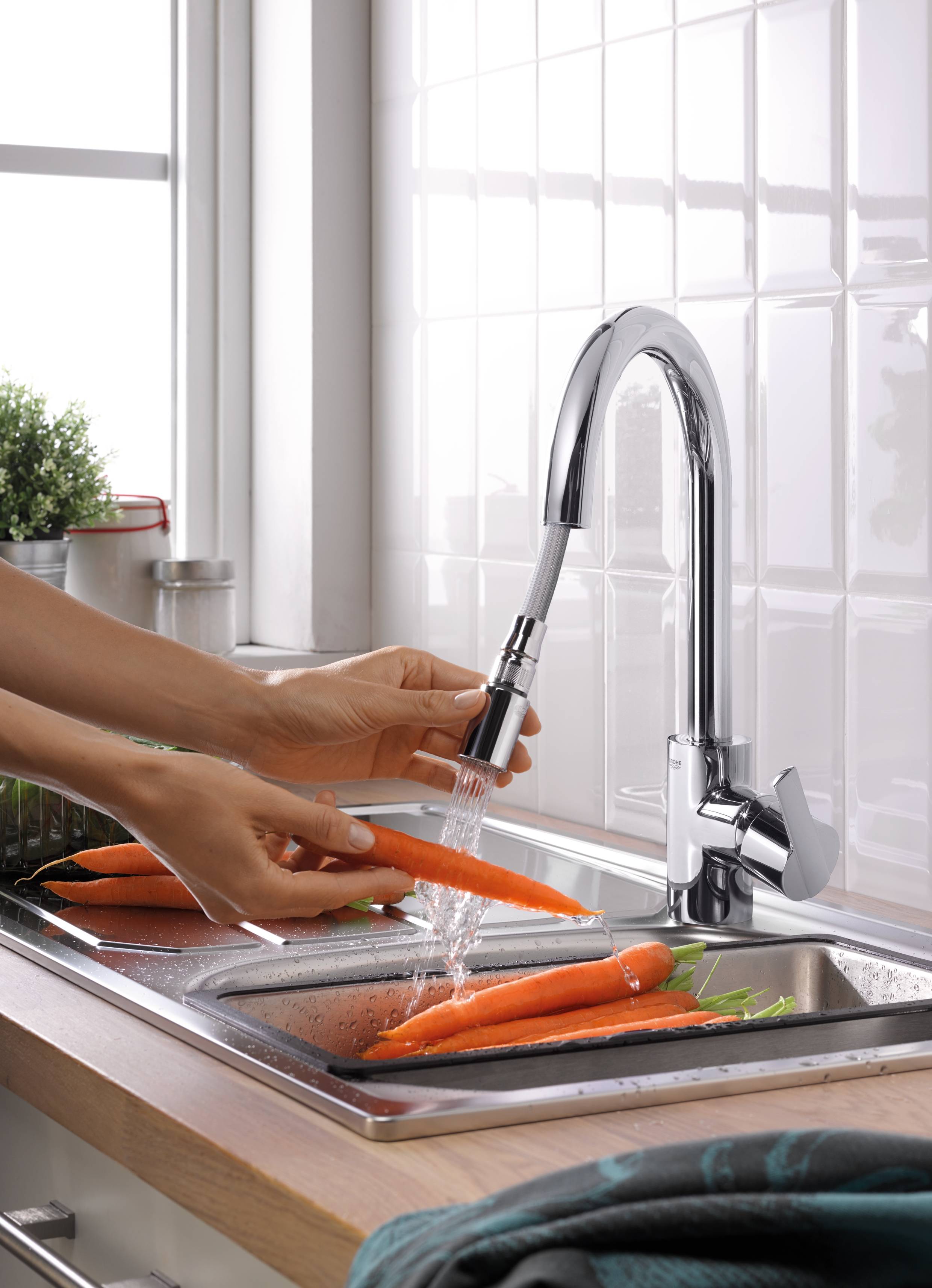 Смеситель для кухни GROHE Feel, хром (31486000) - Вид №2