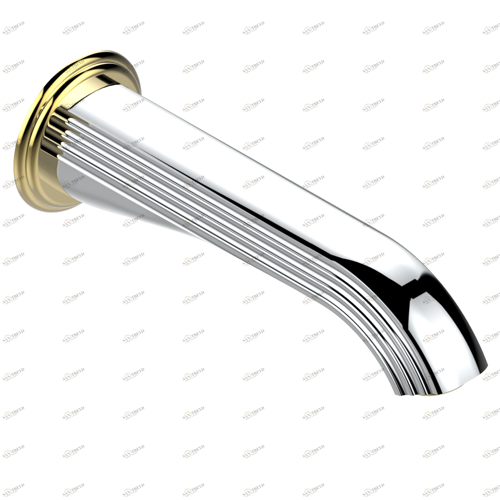 A8R-22SG Излив для ванны встраиваемый в стену - СУПЕР ГОЛИАФ Thg-paris Vogue тигровый глаз Хром-золото A8R 22SG CAT.A