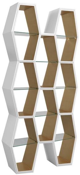 Jetclass Открытый лакированный книжный шкаф Houdi Jhd212a  - Вид №1