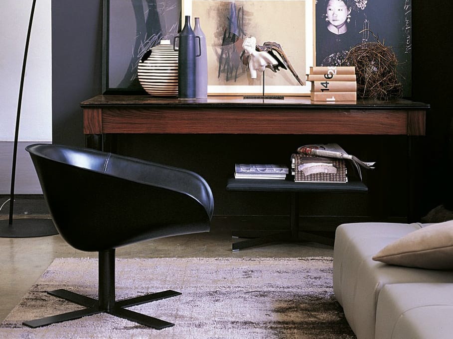 Кожаное вращающееся кресло B&B Italia Mart ARCH-00151596 - Вид №1