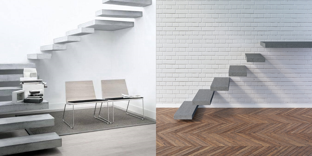 BetOn Ступень лестницы с креплением 300*900 серая ЛЕСТНИЦЫ ИЗ БЕТОНА ST701 - Вид №1