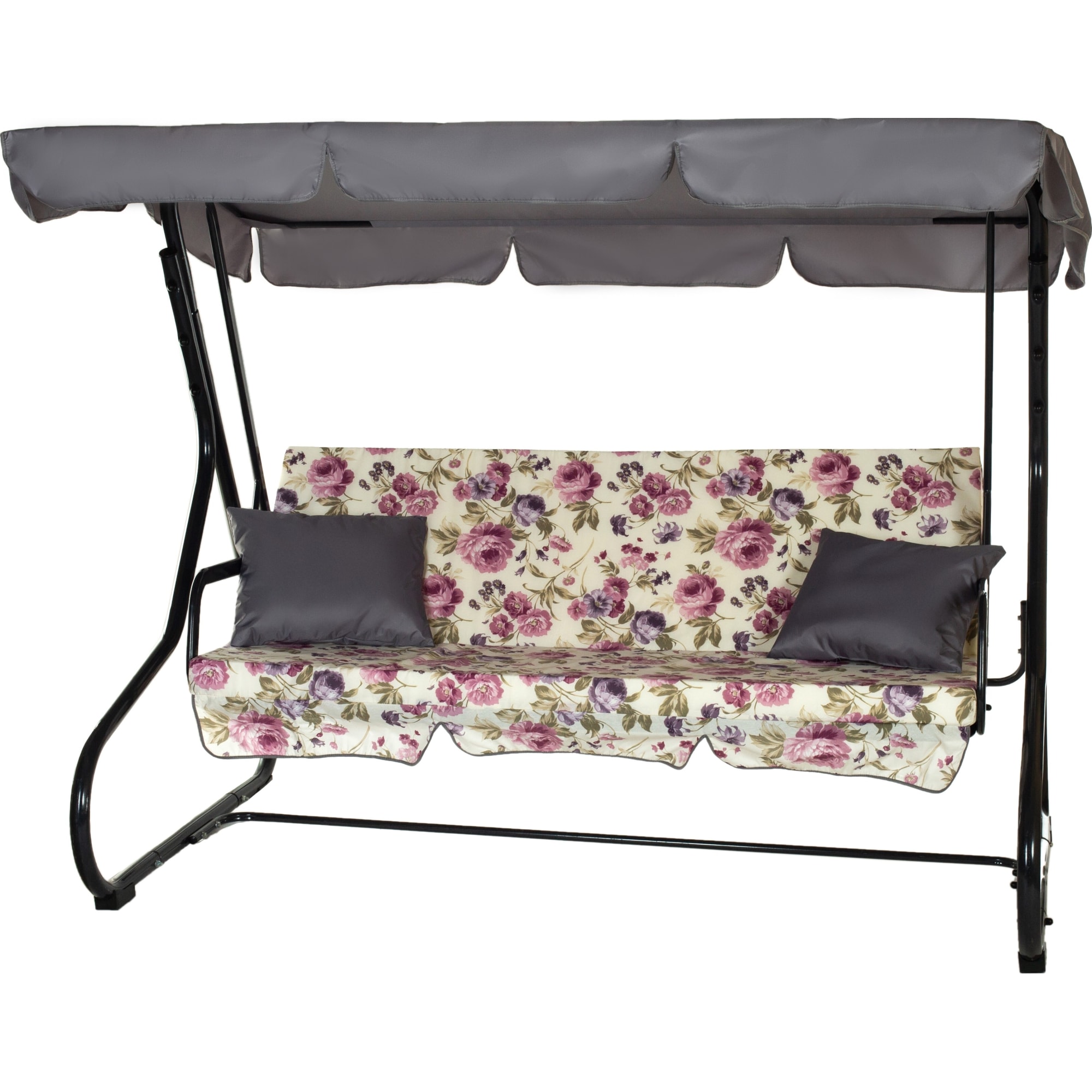 82492358 Качели садовые Наварра 3-х местные (до 250 кг) серый/ бежевый Santreyd 