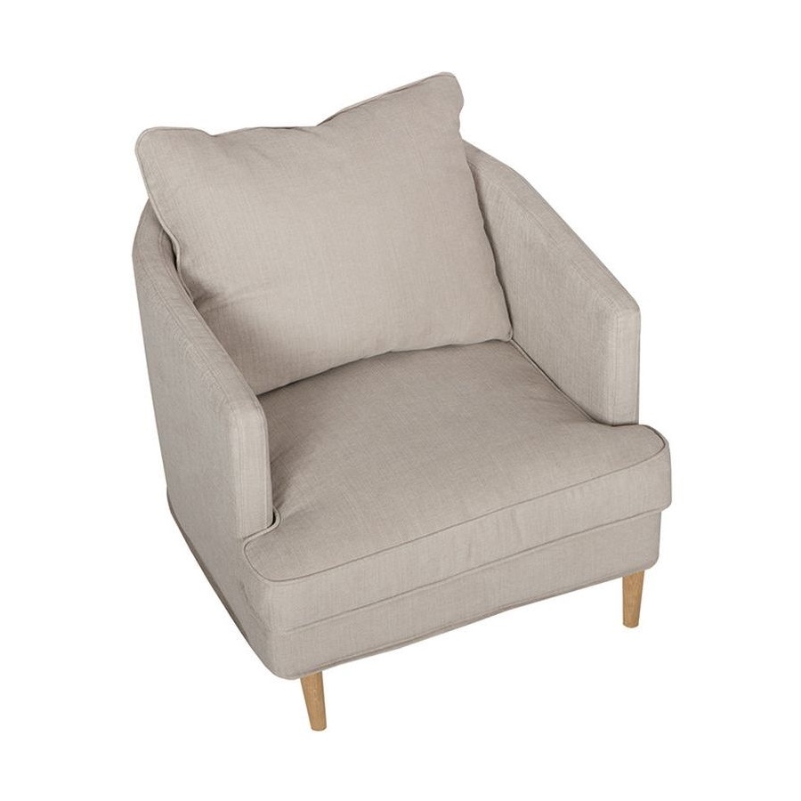 Кресло Julia, светло-бежевое, обивка Caleido Sits S1285 - Вид №3