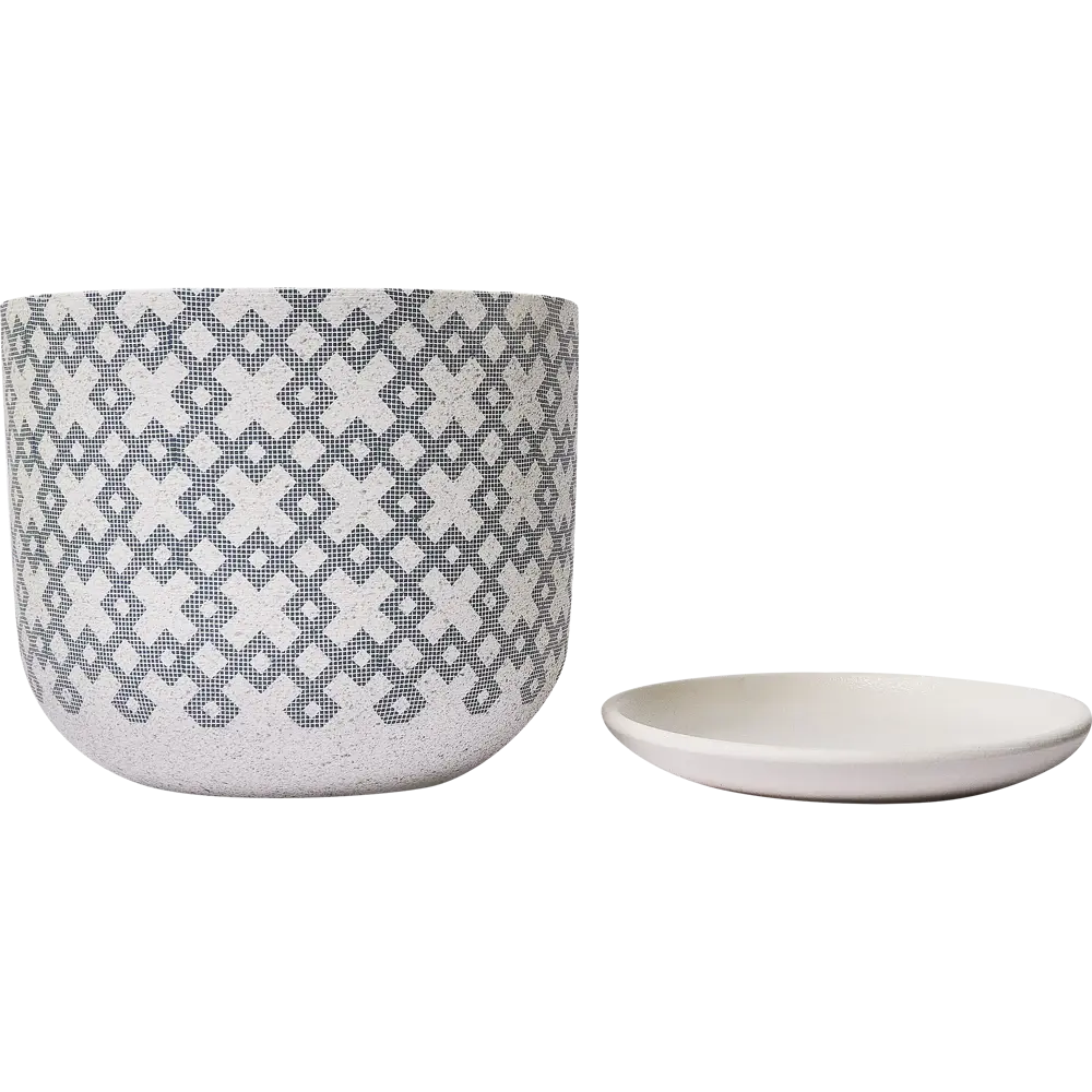 Santreyd Кросс Бук 3 — керамический горшок для растений с поддоном 89351708 КС-Бук3-282-03 STLM-0966580 - Вид №1