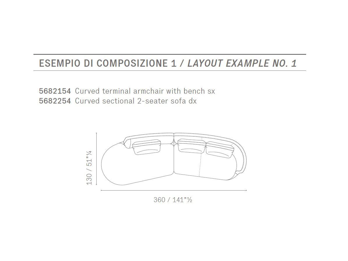 Ткань диван Poltrona Frau коллекция-диваны и кресла ARCH-00033066 - Вид №3