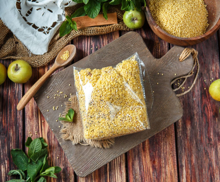 6066 Пшенные хлопья с абрикосом и грушей_250 г. Вкусляндия  - Вид №3