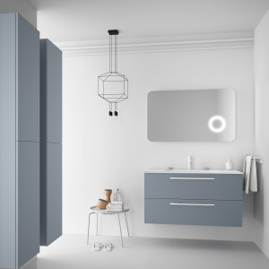 81707 SALGAR Мебель для умывальника FUSSION CHROME 1000 2 ящика BLUE FOG 997 x 540 x 450 мм Синий туман