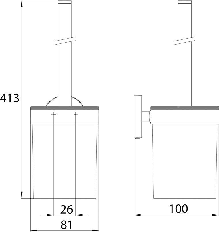 Emco Bad Ершик для унитаза настенный Round sun-id-1363055 - Вид №4