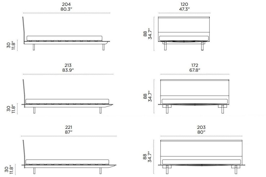 Casamania & Horm Двуспальная кровать из ореха или дуба sun-id-1366966 - Вид №4