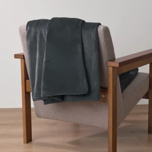 Плед KREAFORTA Flandria 200x220 см микрофибра цвет графитовый