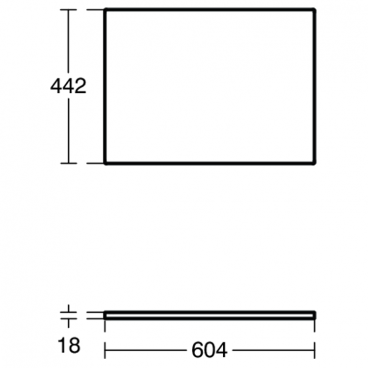 E0848UK Столешница 60 см Ideal Standard CONNECT AIR - Вид №3